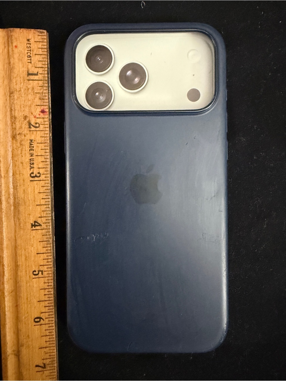 Apple Silicone iPhone Case - Navy Blue